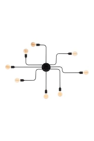 Plafonnier Truva - Noir - 8 x 40 W