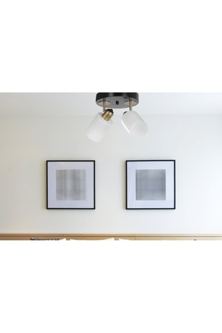 Plafonnier - Noir et blanc - 60 W