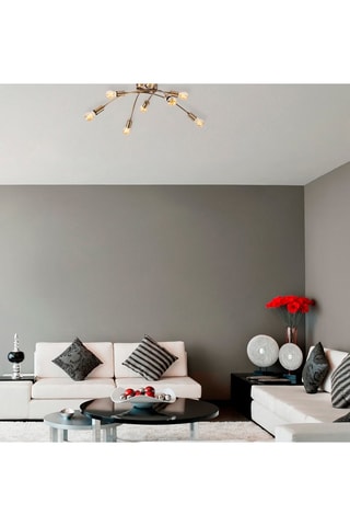 Plafonnier Banana - Doré - 8 x 60 W