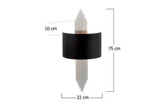 Applique murale - Noir - 40 W