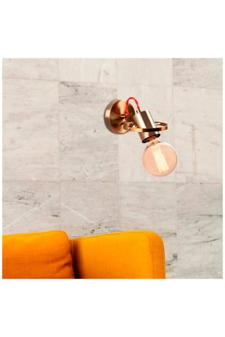 Applique murale Vaveyla - Doré et rouge - 100 W