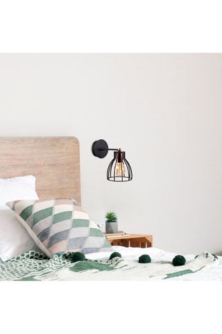 Applique murale Kemah - Noir et cuivré - 40 W