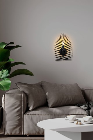 Applique murale Leaf - Noir - 40 W