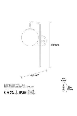 Applique murale Viran - Doré