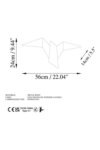 Applique murale LED Pacali - Doré - 1 W