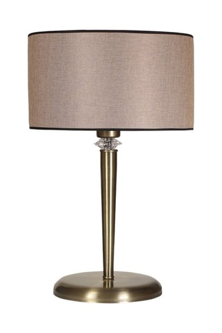 Lampe à poser Maya - Beige et bronze