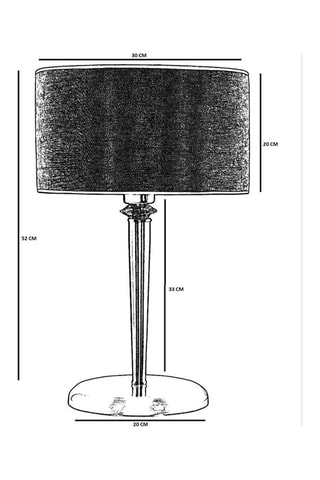 Lampe à poser Maya - Beige et bronze