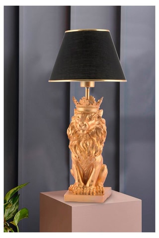 Lampe à poser - Noir et doré