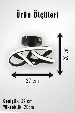 Plafonnier LED - Noir