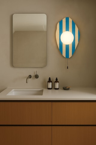 Applique murale en travertin - beige