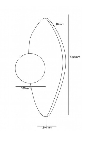 Applique murale en travertin - beige
