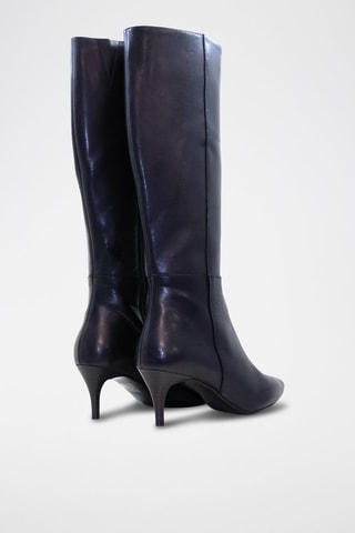 Leren Laarzen - Marineblauw