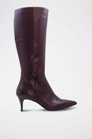 Leren Laarzen - Bordeauxrood