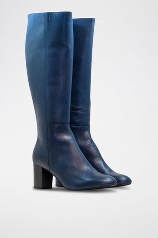 Leren Laarzen - Blauw