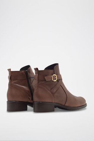 Bottines en cuir Piel coy - Marron