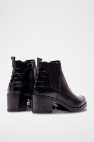 Stivaletti Beatles in pelle - Nero