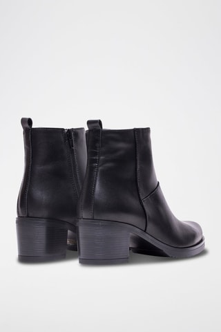 Stivaletti in pelle nappa - Nero