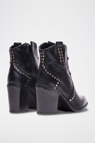 Stivaletti in pelle nappa - Nero