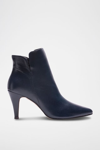 Bottines en cuir Vera - Bleu marine