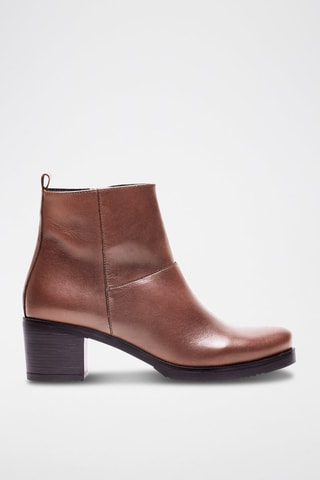 Stivaletti in pelle nappa - Marrone