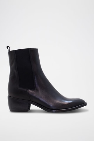 Bottines en cuir - Noir