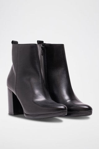 Stivaletti in pelle nappa Tamara - Nero