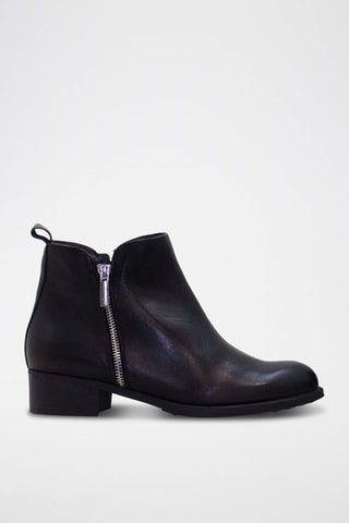 Bottines en cuir - Noir