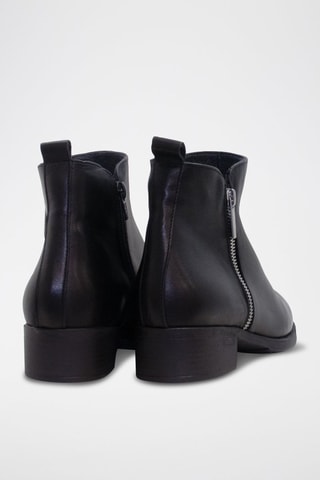 Bottines en cuir - Noir