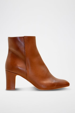 Leren Enkellaarzen - Bruin