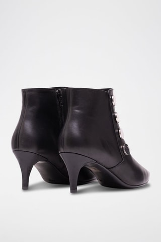 Bottines en cuir nappa Brigida - Noir