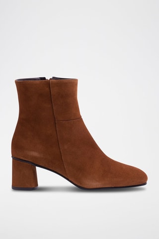 Nubuck Enkellaarzen Camel