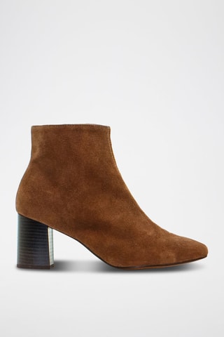 Nubuck Enkellaarzen Anastasia - Camel