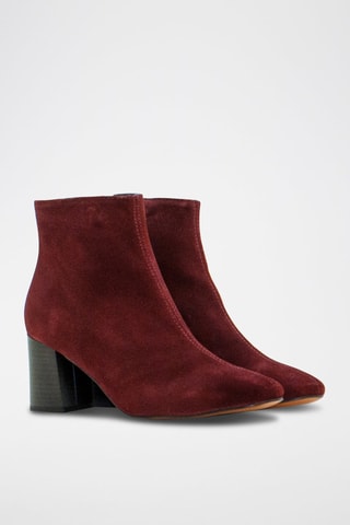 Bottines en nubuck Anastasia - Bordeaux