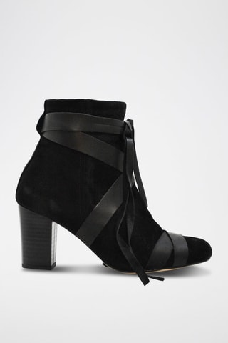 Stivaletti in pelle scamosciata Lutrell - Nero