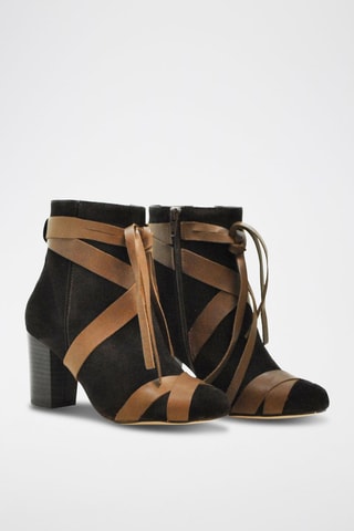 Stivaletti in pelle scamosciata Lutrell - Marrone 