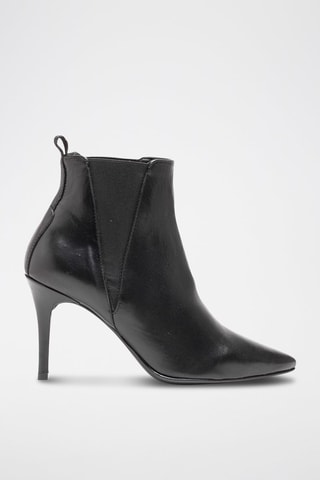 Bottines Chelsea en cuir Asun - Noir