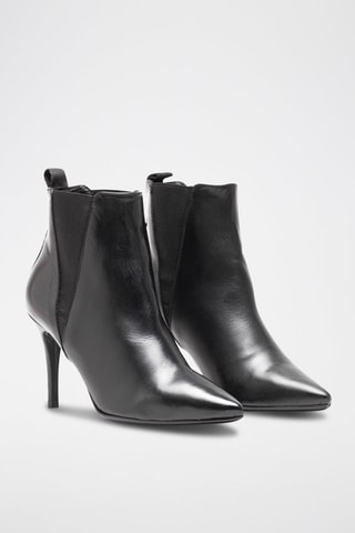 Bottines Chelsea en cuir Asun - Noir