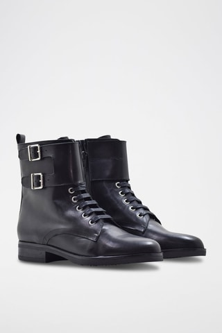 Bottines en cuir Poliana - Noir