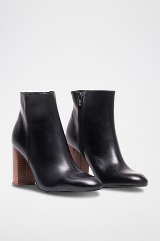 Stivaletti in pelle Conchita - Nero