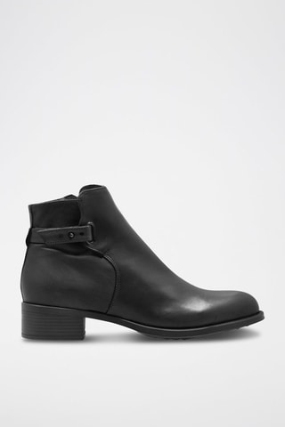 Bottines en cuir Caterina - Noir