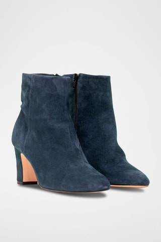 Bottines en nubuck Marilo - Bleu marine