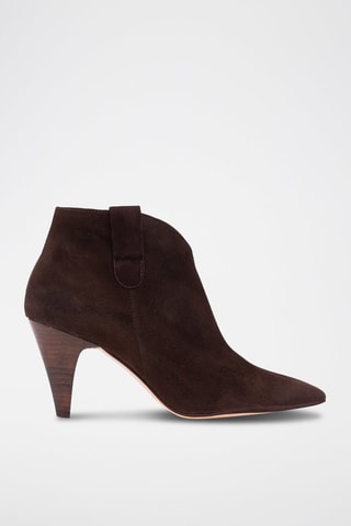 Bottines en nubuck Aurelia - Marron