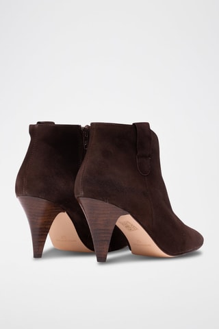 Bottines en nubuck Aurelia - Marron
