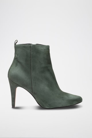 Nubuck Enkellaarzen Greta Groen