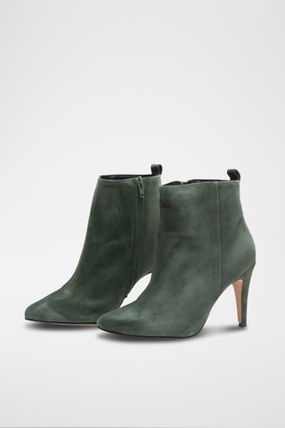 Nubuck Enkellaarzen Greta Groen