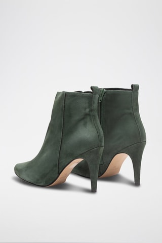 Nubuck Enkellaarzen Greta Groen