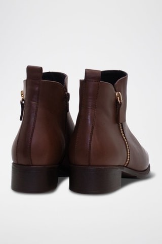 Bottines en cuir - Marron