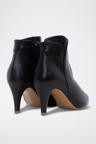 Bottines en cuir - Marron foncé