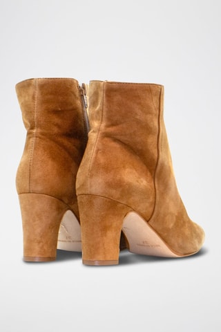 Nubuck Enkellaarzen - Camel