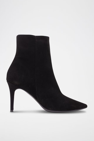 Nubuck Enkellaarzen Zwart